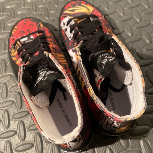 NEW Creative Recreation Zeus Hi Animal Print Leopard size 4 kids shoes - Picture 6 of 9